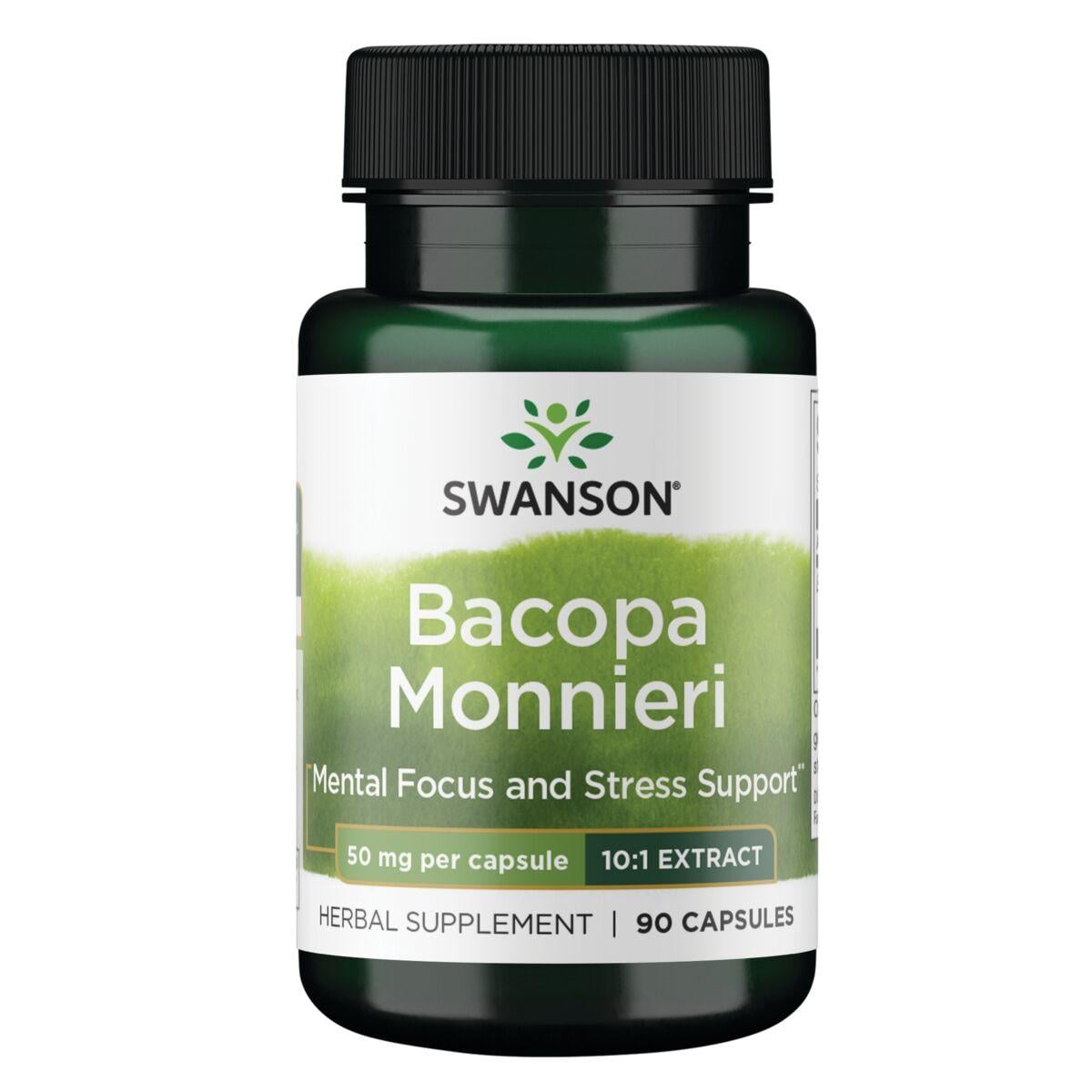 Swanson Premium Bacopa Monnieri - 10:1 Extract Vitamin 50 mg 90 Caps