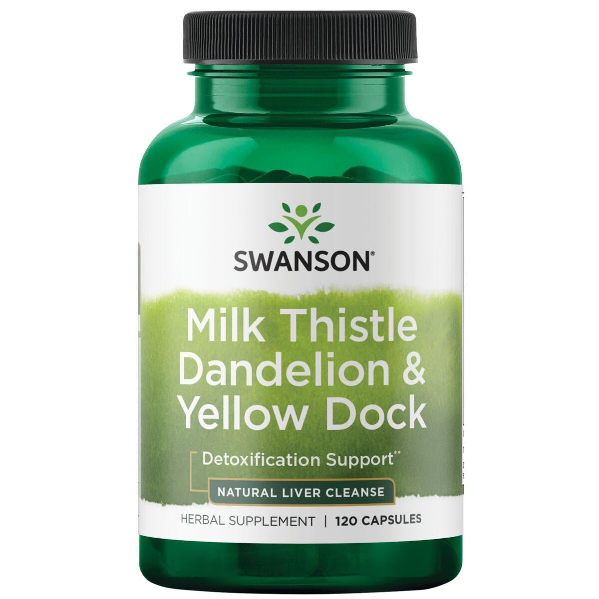 Swanson Premium Milk Thistle Dandelion & Yellow Dock Vitamin 120 Caps