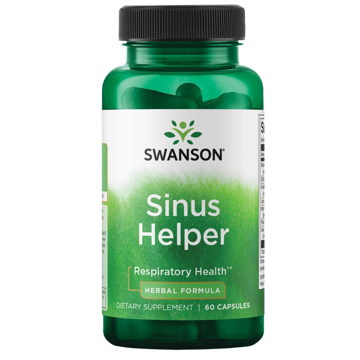 Swanson Premium Sinus Helper 60 Caps Respiratory Health