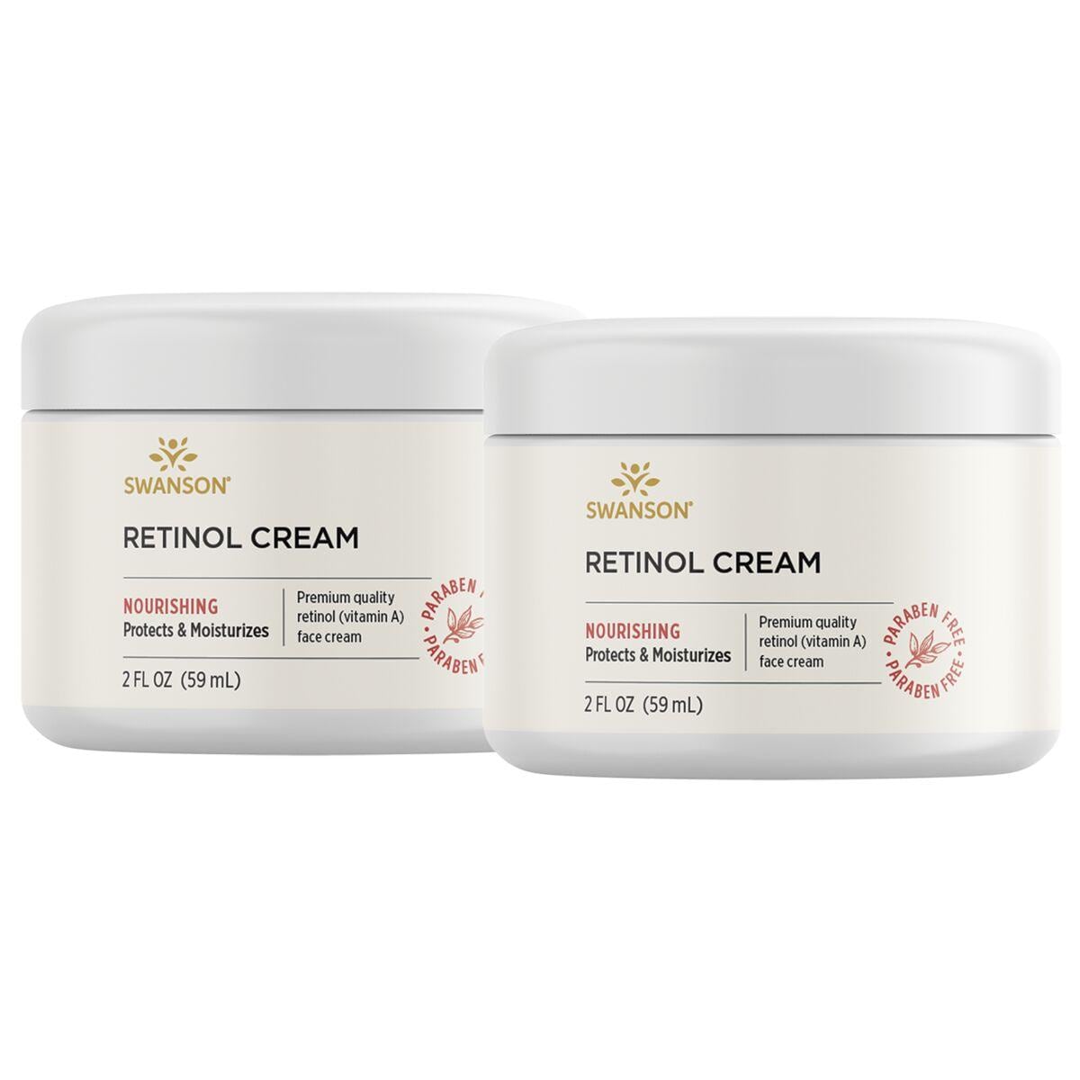 Swanson Premium Retinol Cream - 2 Pack 2 fl oz Per Jar