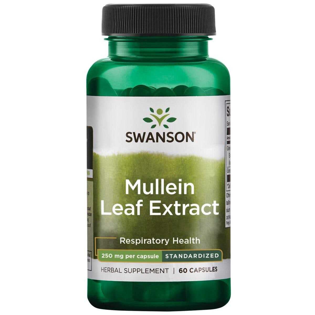 Swanson Premium Mullien Leaf Extract - Standardized Vitamin 250 mg 60 Caps