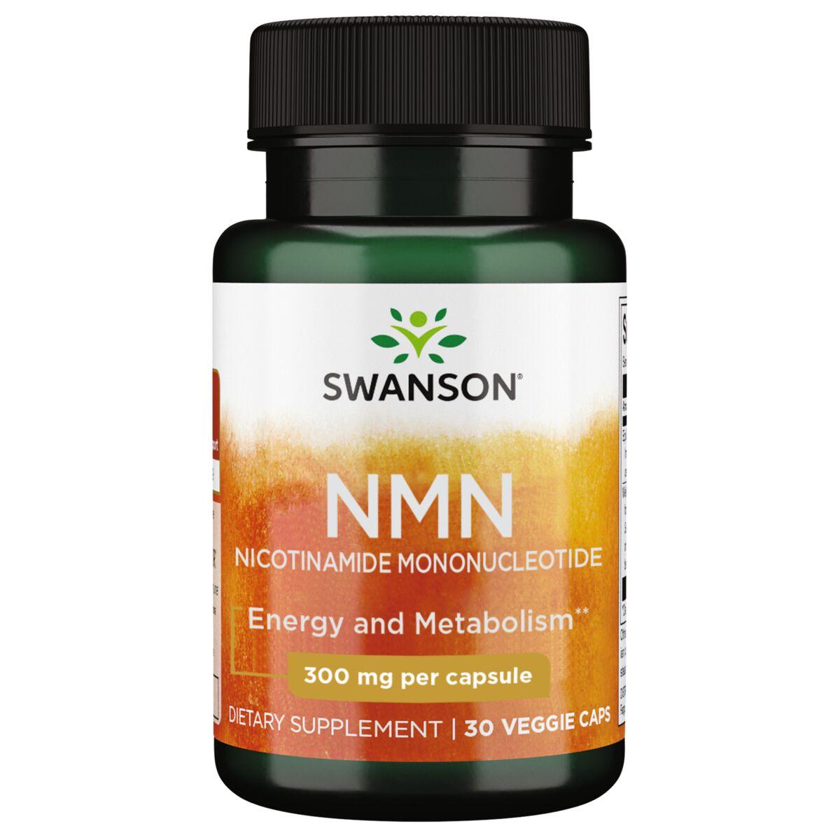 Swanson Premium Nmn Nicotinamide Mononucleotide Vitamin 300 mg 30 Veg Caps