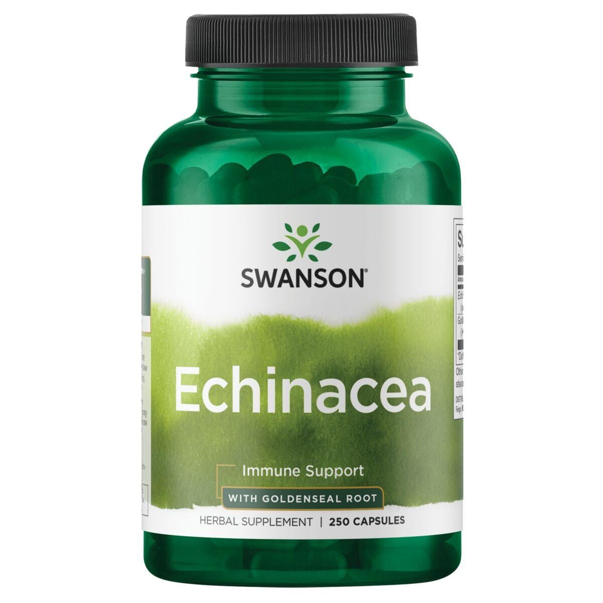 Swanson Premium Echinacea with Goldenseal Root Vitamin 250 Caps Herbs and Supplements