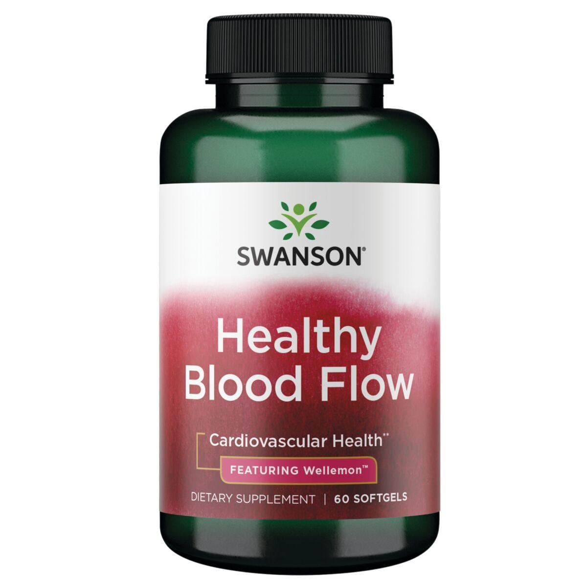 Swanson Premium Healthy Blood Flow - Featuring Wellemon Vitamin | 60 Soft Gels