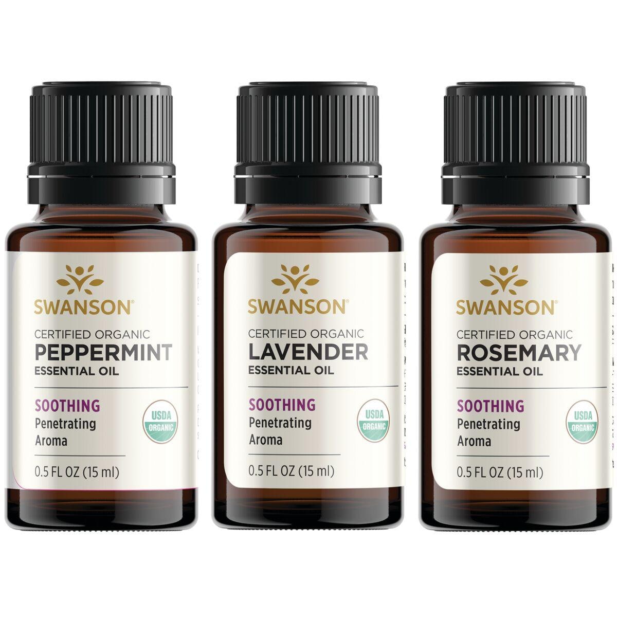 Swanson Premium Stress and Relaxation Aromatherapy Bundle 1 Kit Essential Oils