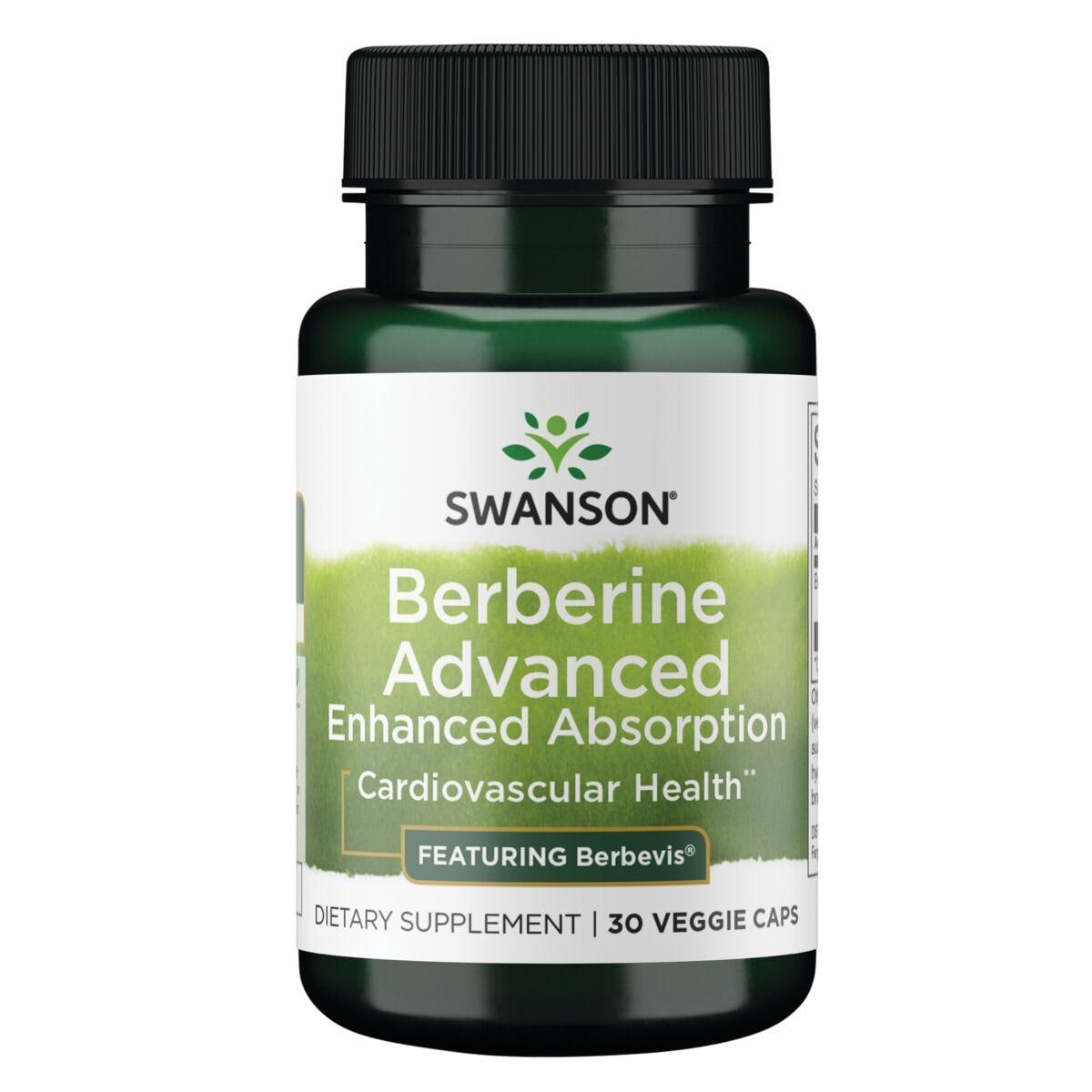Swanson Premium Berberine Advanced Enhanced Absorption - Featuring Berbevis Vitamin 550 mg 30 Veg Caps
