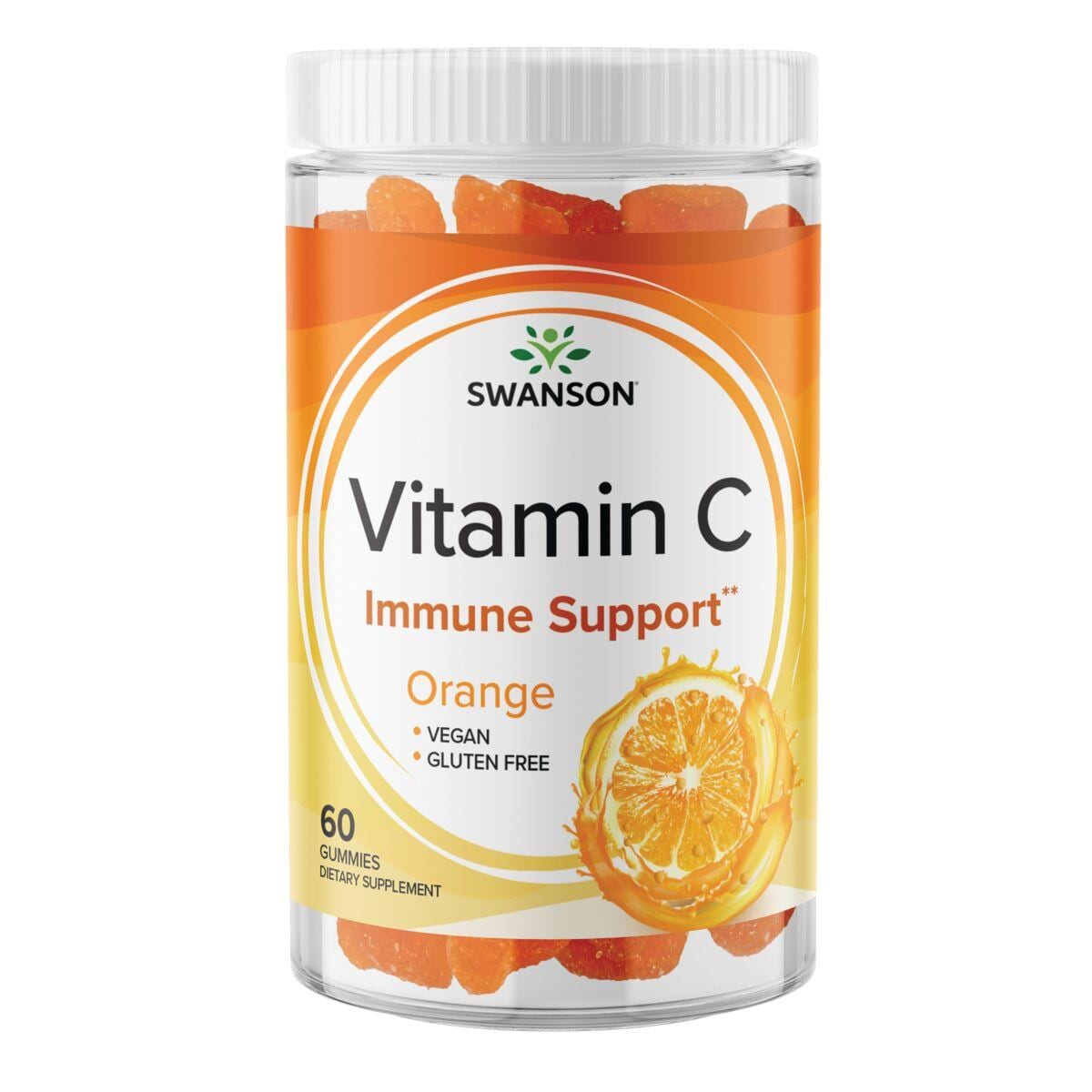 Swanson Premium Vitamin C Gummies - Orange 125 mg Gummies