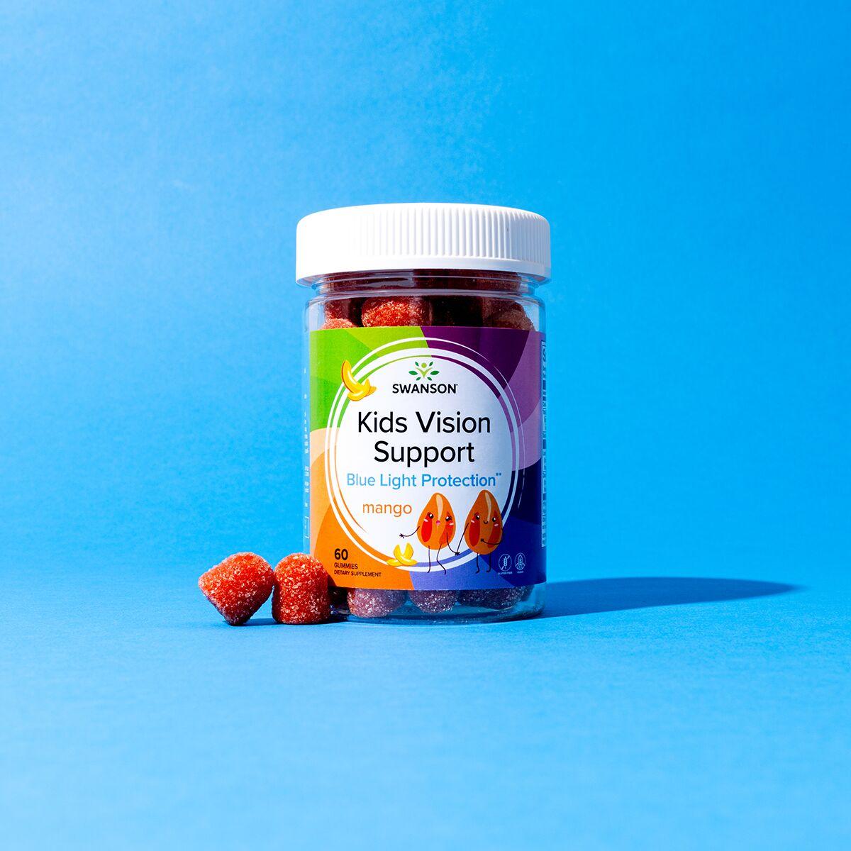 Swanson Premium Kids Vision Support - Mango Vitamin 60 Gummies