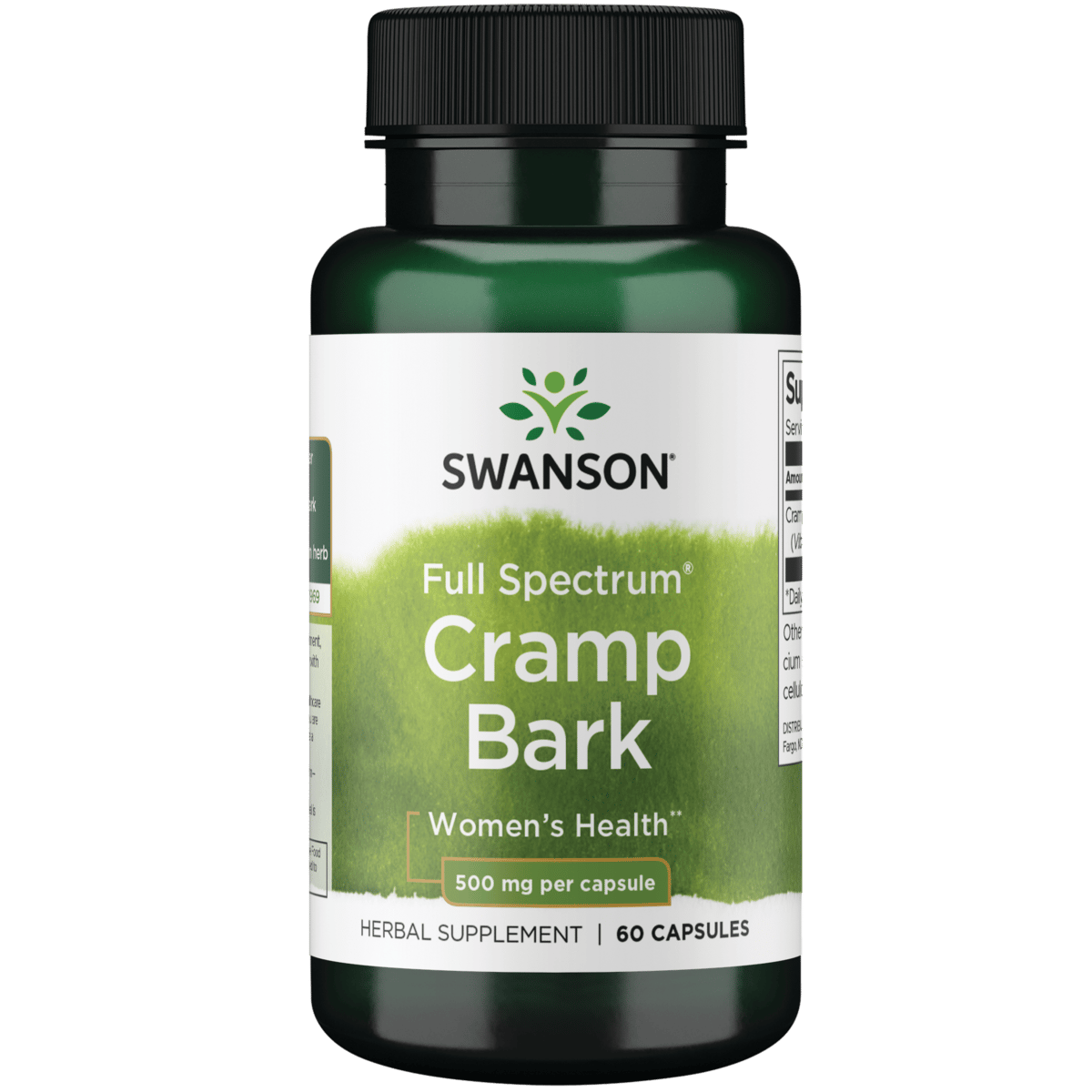 Swanson Cramp Bark полного спектра действия, 500 мг, 60 капсул