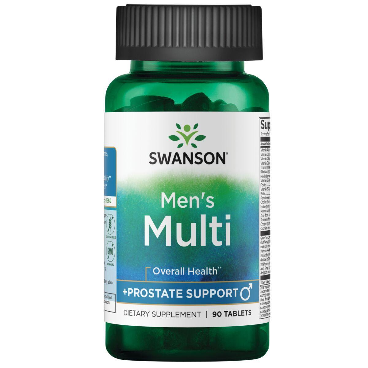 Swanson Premium Mens Multi +Prostate Support Vitamin | 90 Tabs