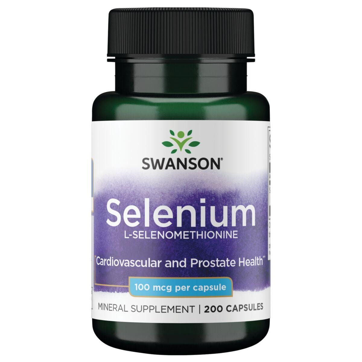 Swanson Premium Selenium L-Selenomethionine Vitamin 100 mcg 200 Caps