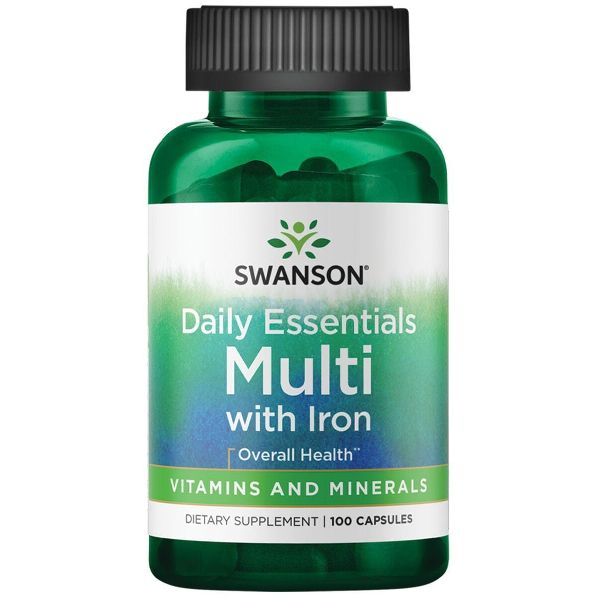 Swanson Premium Daily Essentials Multi - with Iron Vitamin 100 Caps