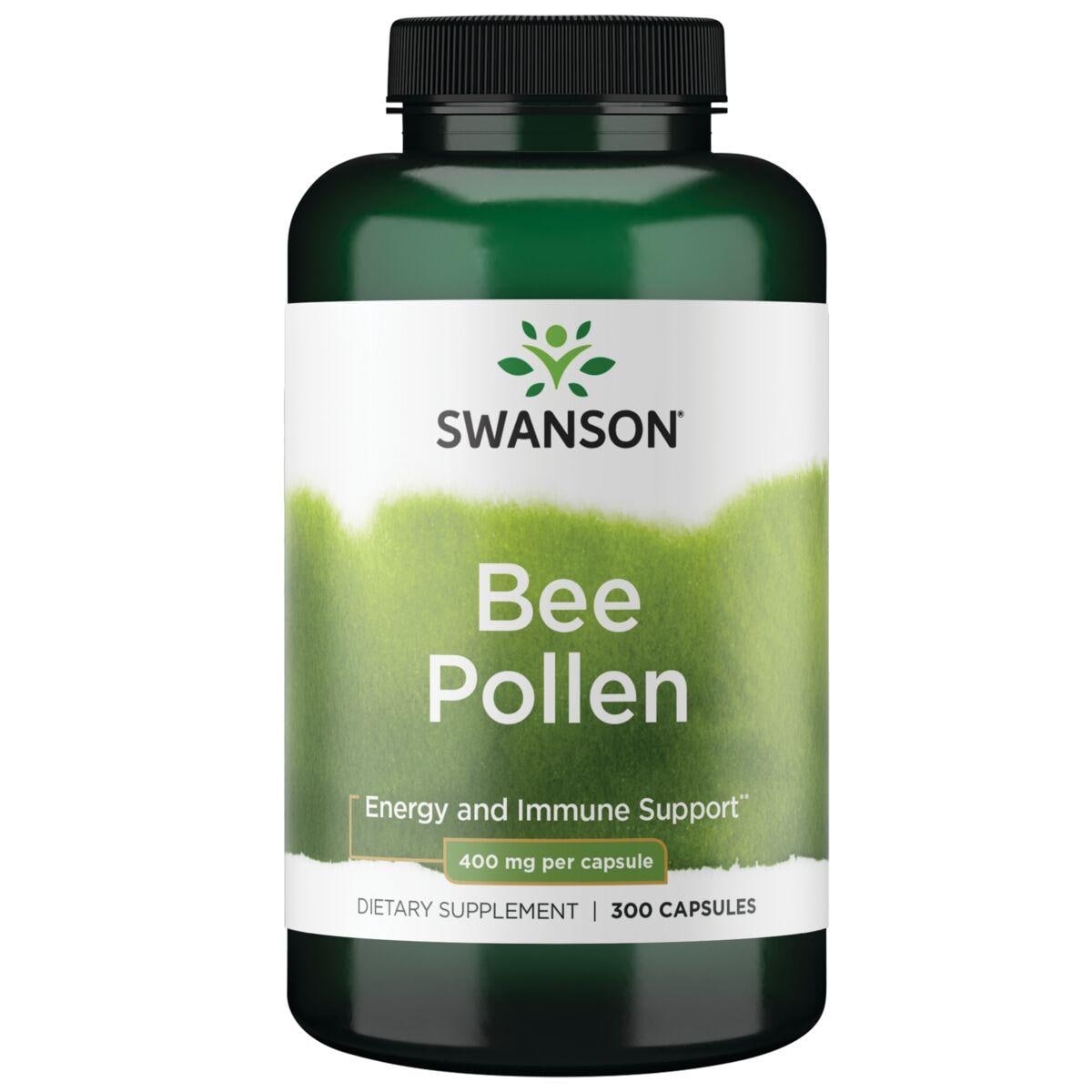 Swanson Premium Bee Pollen Supplement Vitamin 400 mg 300 Caps