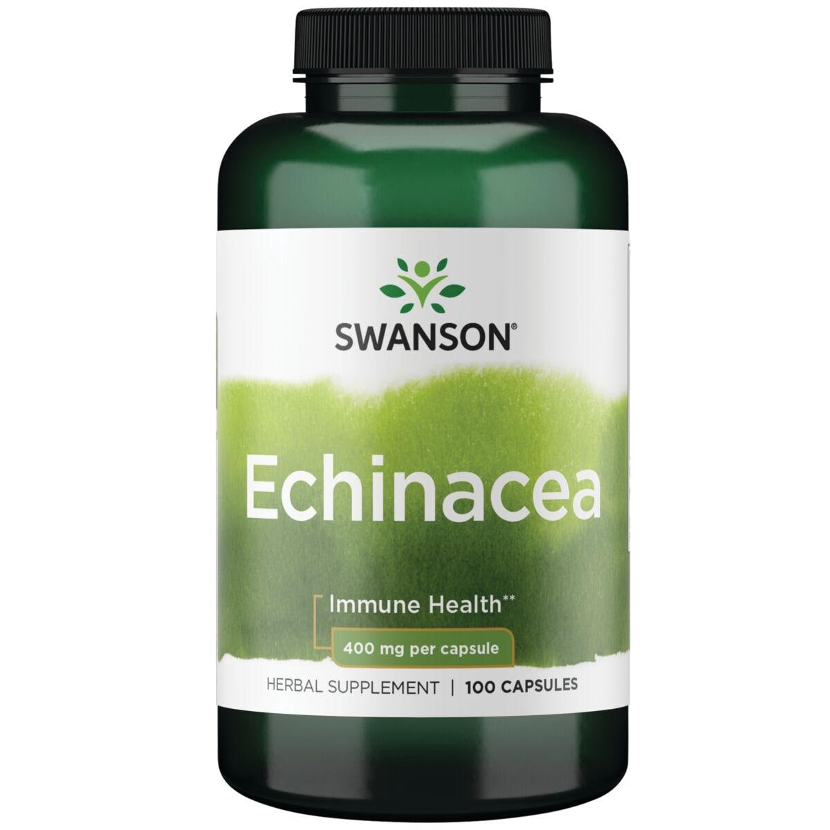 Swanson Premium Echinacea Vitamin 400 mg 100 Caps Herbs and Supplements
