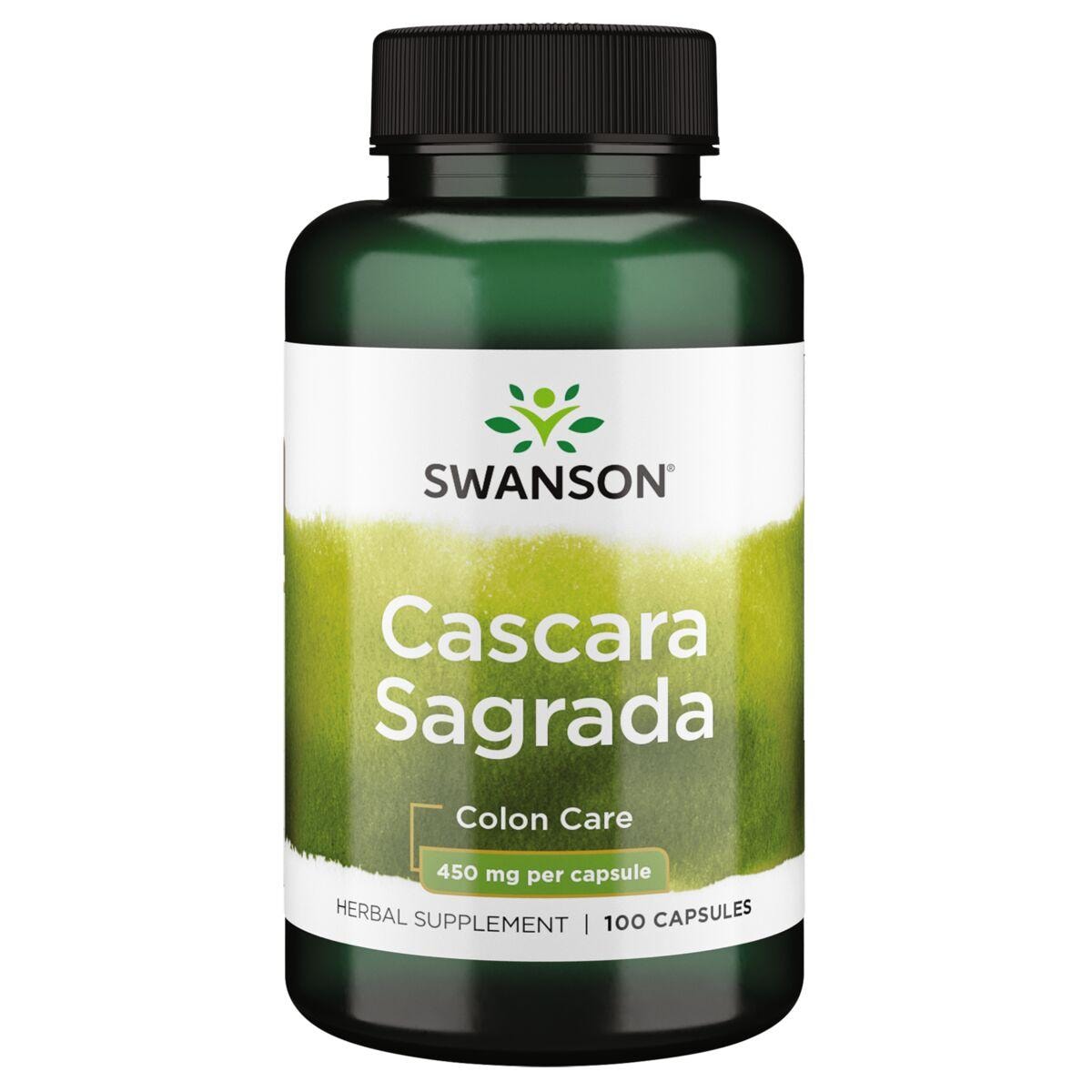 Swanson Premium Cascara Sagrada Vitamin 450 mg 100 Caps