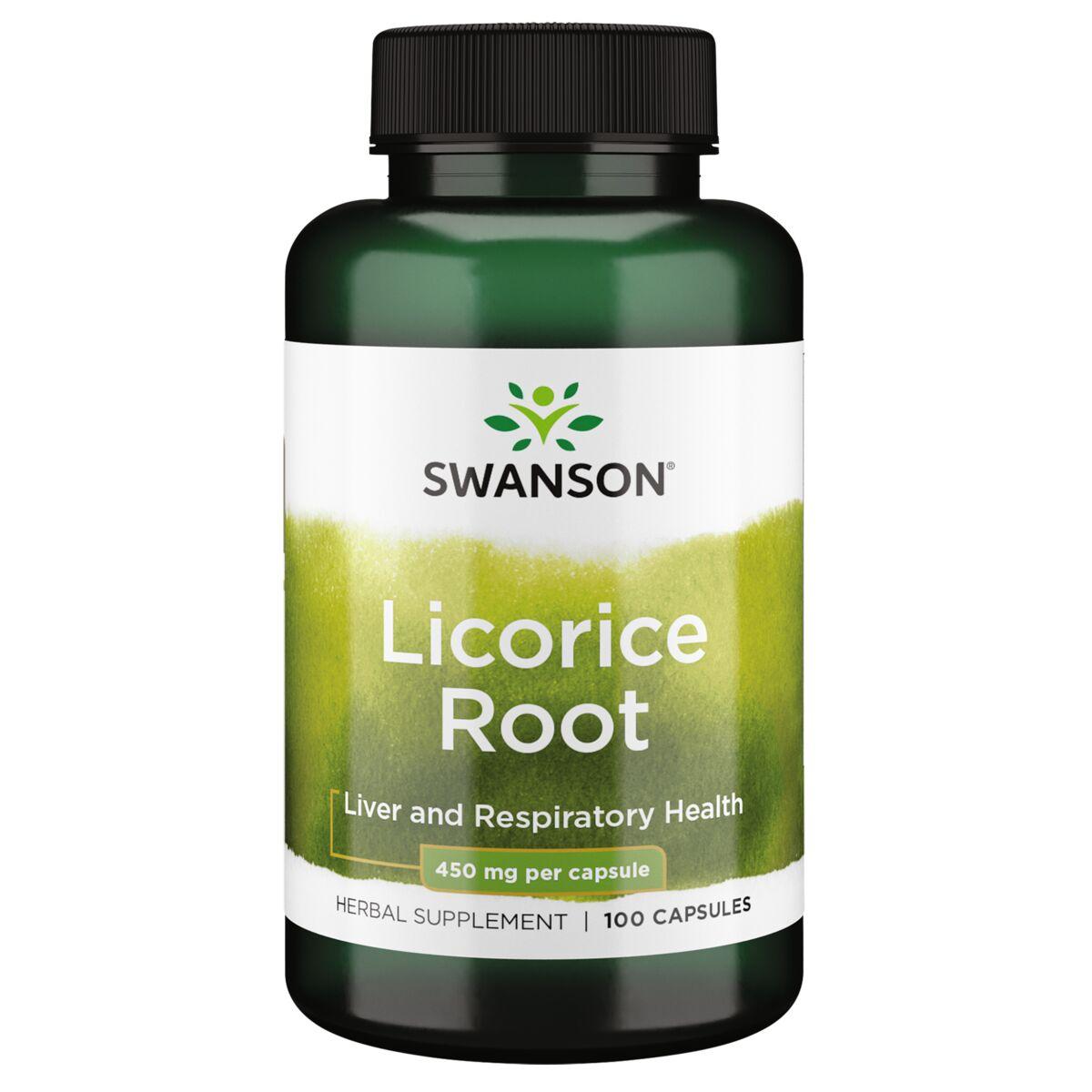 Swanson Premium Licorice Root Vitamin 450 mg 100 Caps
