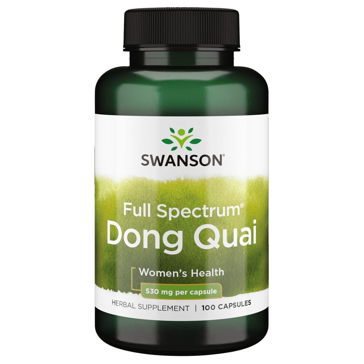 Swanson Premium Full Spectrum Dong Quai Vitamin 530 mg 100 Caps Womens Health