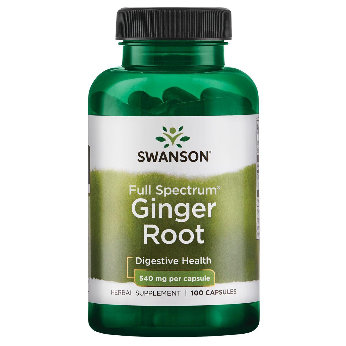 Swanson Premium Full Spectrum Ginger Root Vitamin 540 mg 100 Caps
