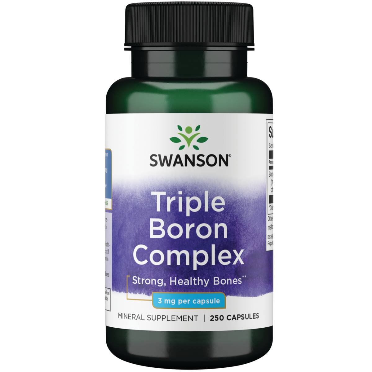 Swanson Triple Boron Complex Capsules, 3 мг, 250 штук