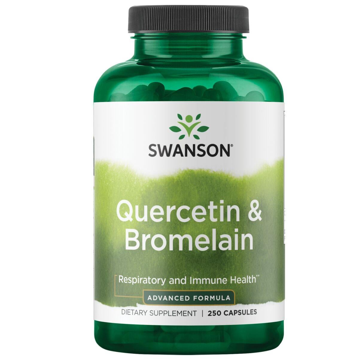 Swanson Premium Quercetin & Bromelain - Advanced Formula Supplement Vitamin 250 Caps