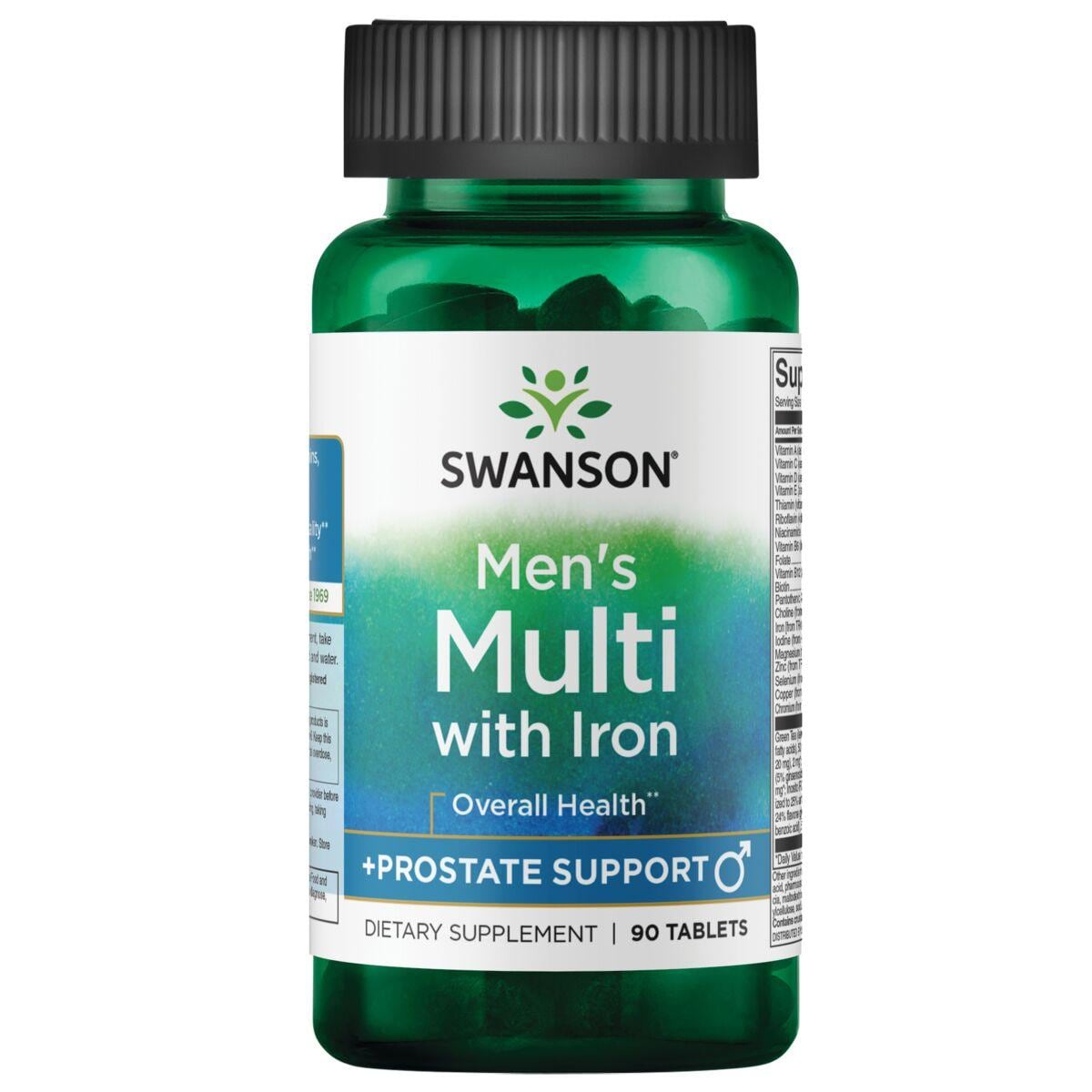 Swanson Premium Mens Multi plus Prostate Support Vitamin 90 Tabs