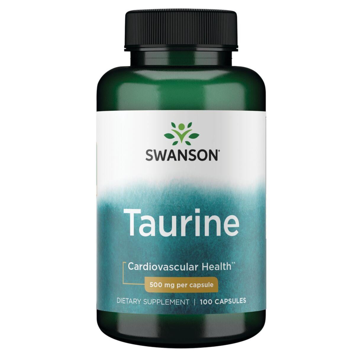 Swanson Premium Taurine Supplement Vitamin | 500 mg | 100 Caps