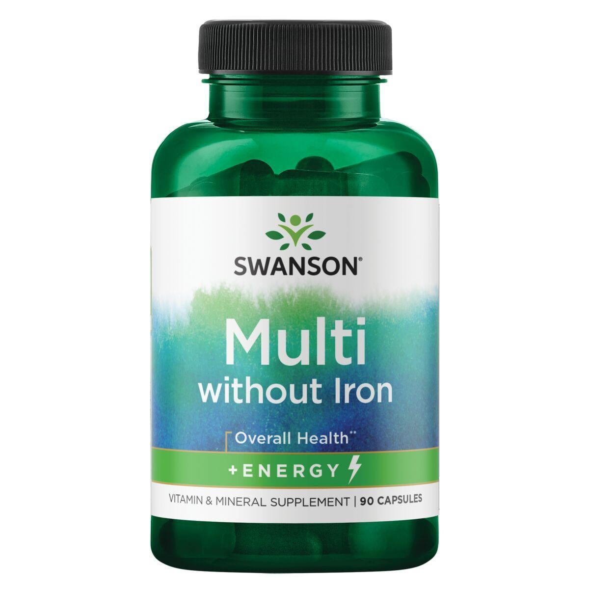 Swanson Premium Multi without Iron +Energy Vitamin | 90 Caps