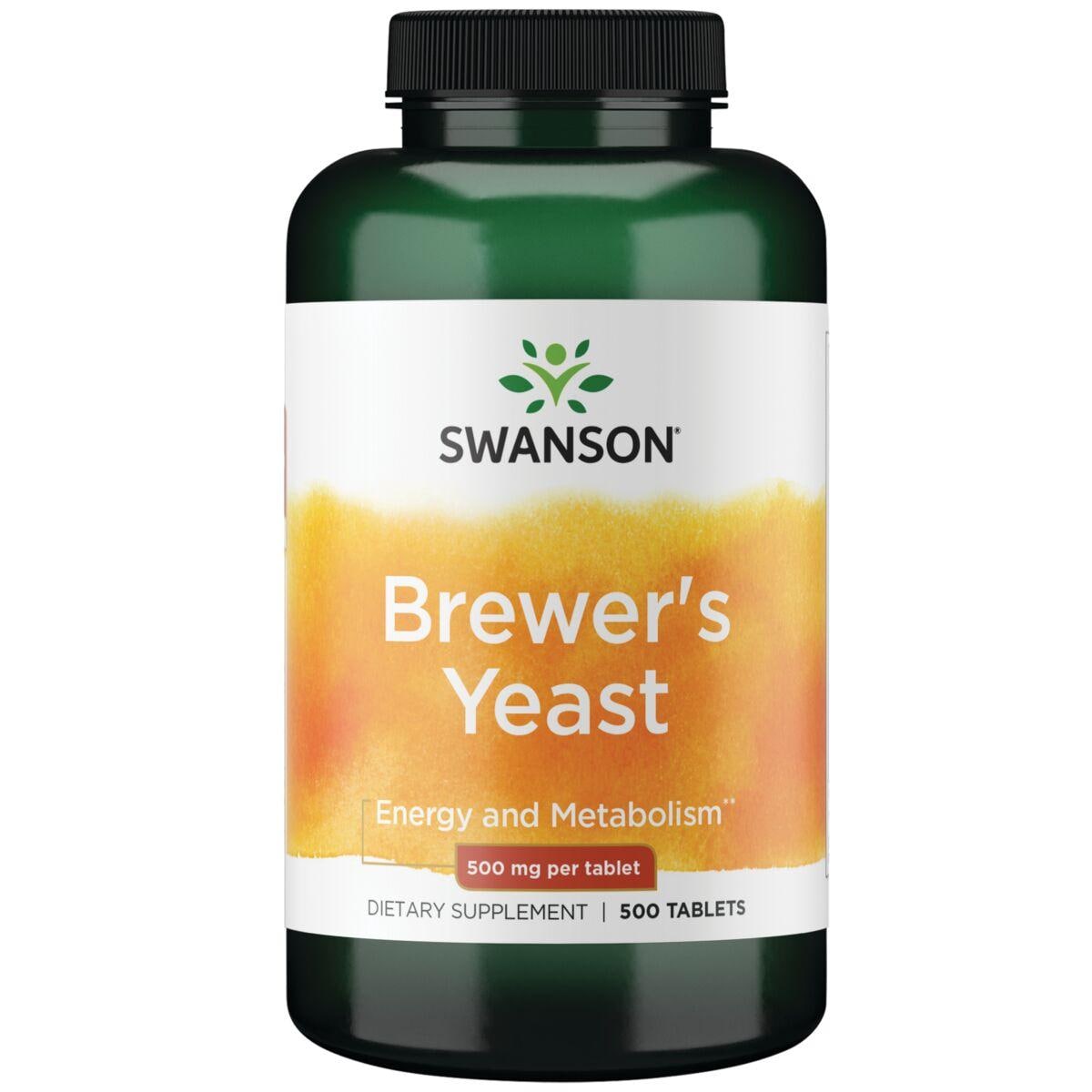 Swanson Premium Brewers Yeast Vitamin | 500 mg | 500 Tabs