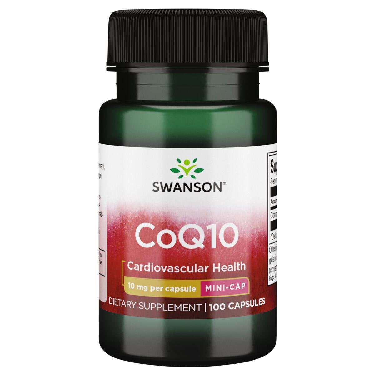 Swanson Premium Coq10 - Mini Cap Supplement Vitamin 10 mg 100 Caps