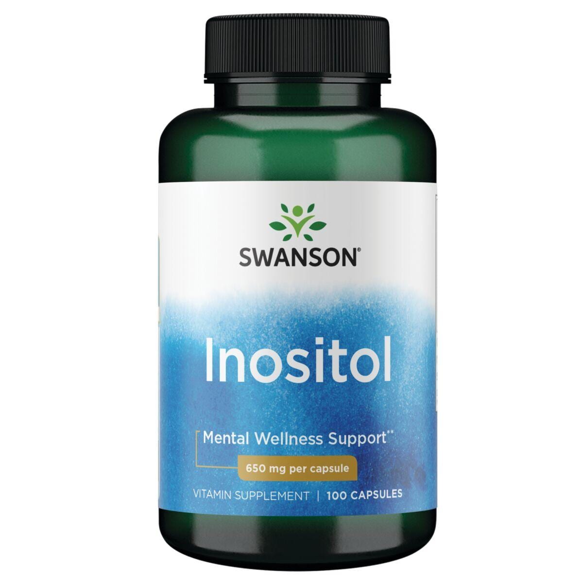 Swanson Premium Inositol Vitamin | 650 mg | 100 Caps