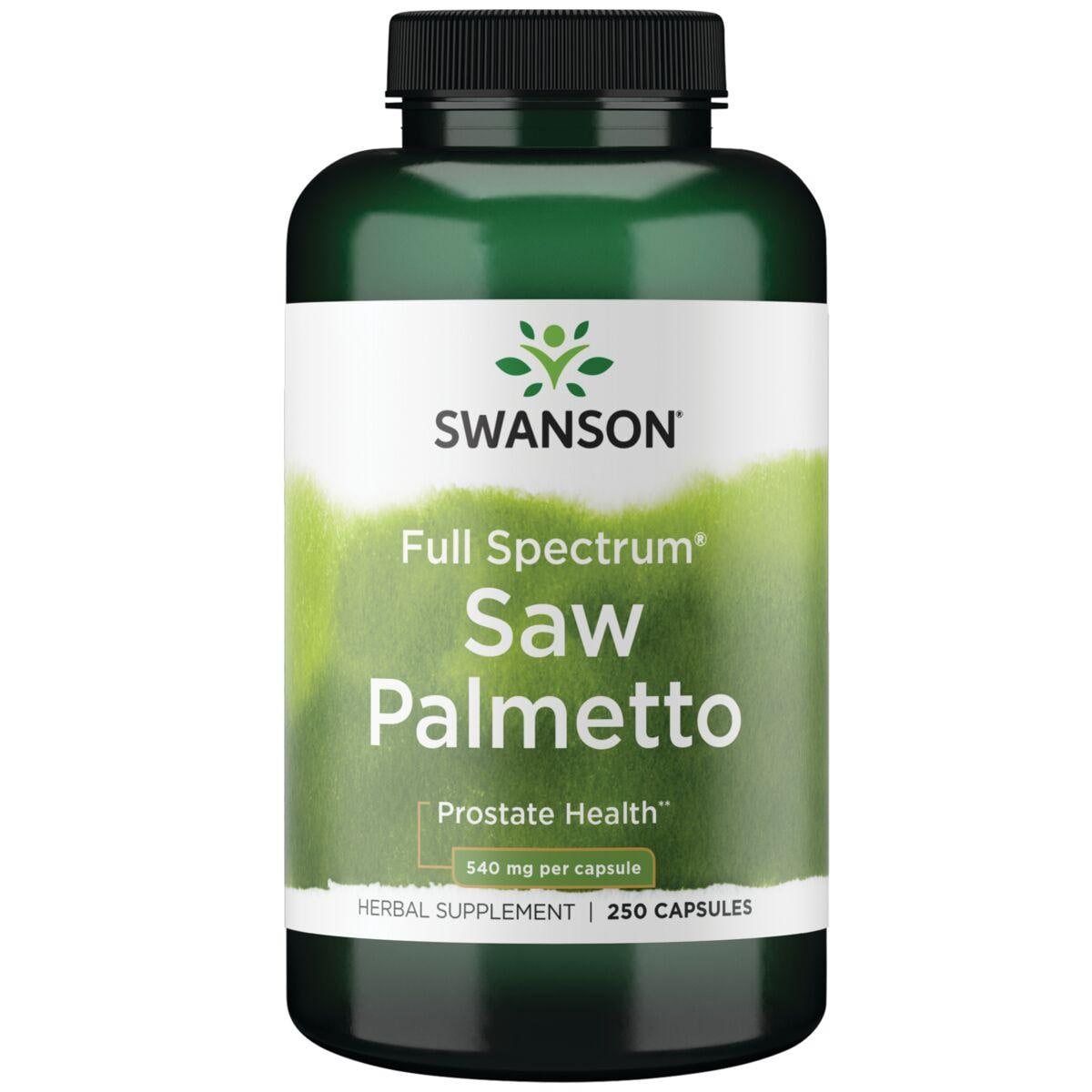 Swanson Premium Full Spectrum Saw Palmetto Vitamin | 540 mg | 250 Caps | Prostate Health