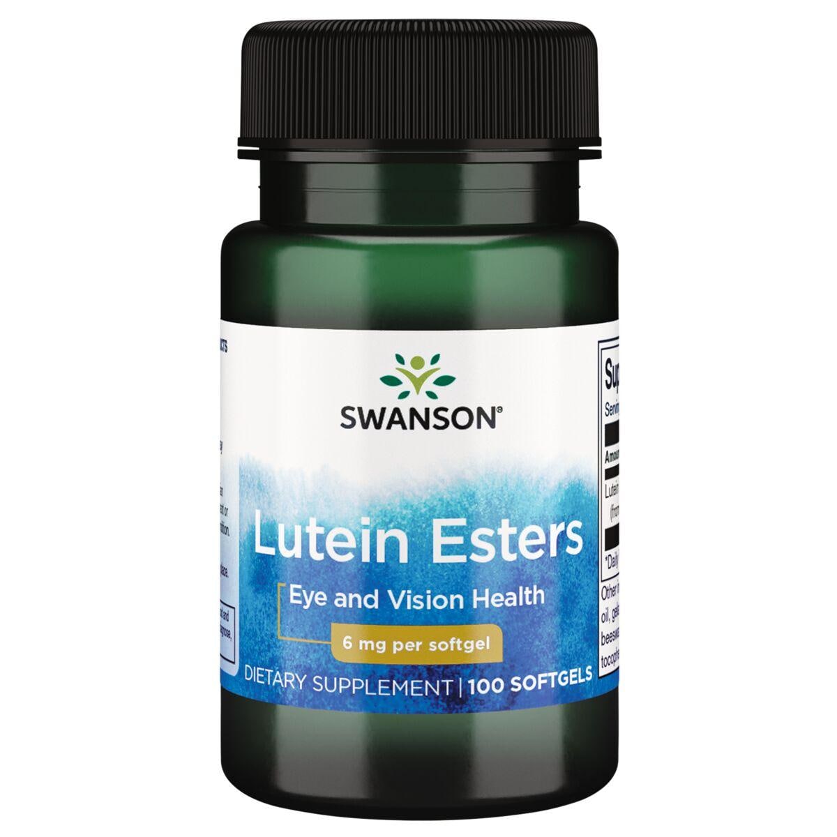 Swanson Premium Lutein Esters - Featuring Lutemax Vitamin | 6 mg | 100 Soft Gels