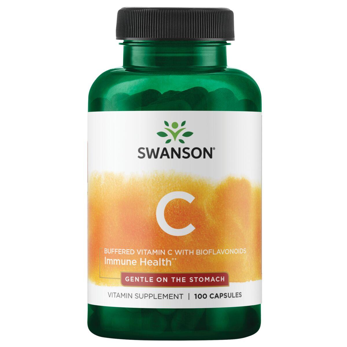 Swanson Premium Buffered Vitamin C with Bioflavonoids | 500 mg | 100 Caps