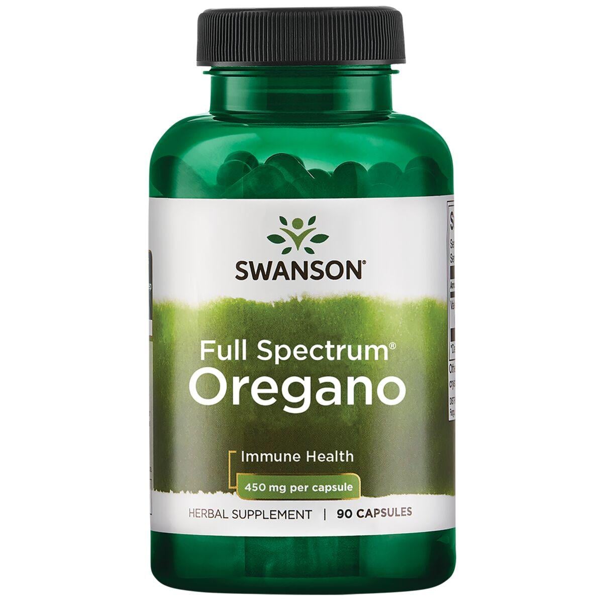 Swanson Premium Full Spectrum Oregano Vitamin | 450 mg | 90 Caps