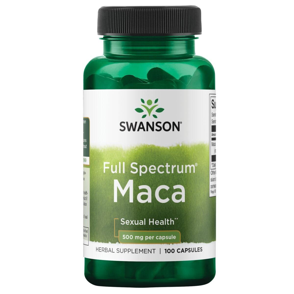 Swanson Premium Full Spectrum Maca Vitamin | 500 mg | 100 Caps