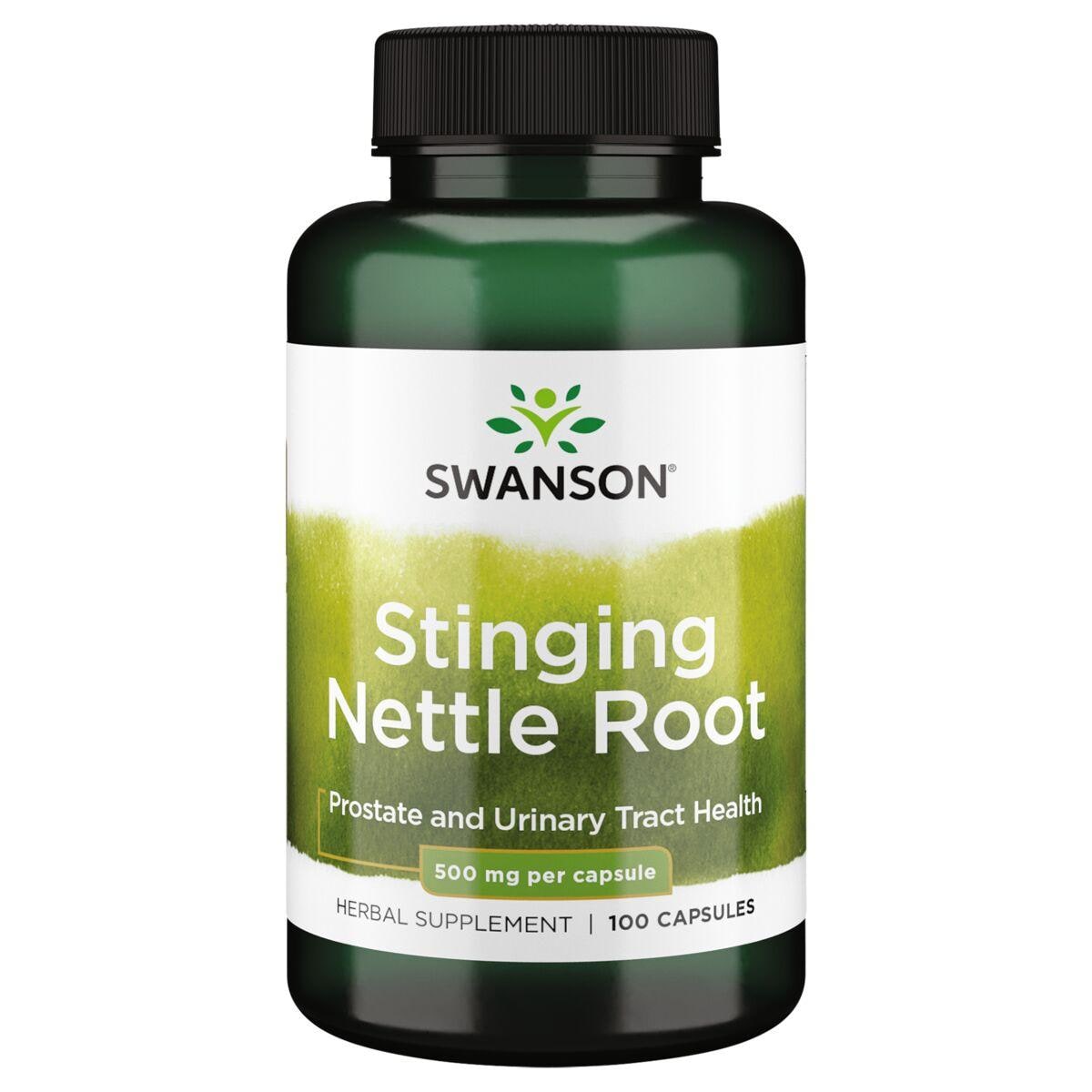 Swanson Premium Stinging Nettle Root Vitamin | 500 mg | 100 Caps | Prostate Health