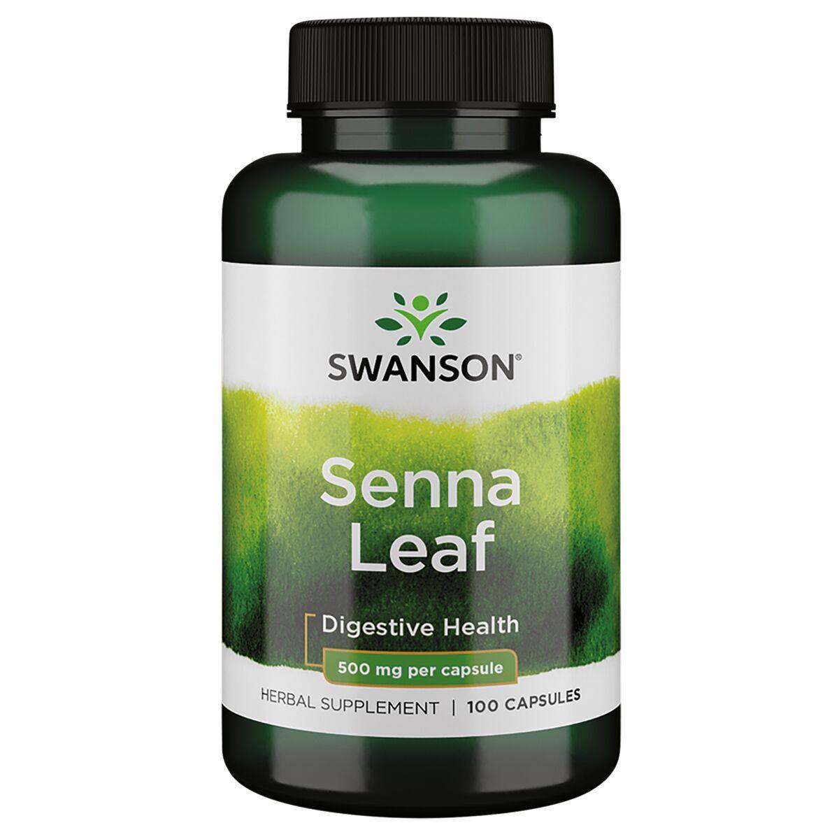 Swanson Premium Senna Leaf Vitamin | 500 mg | 100 Caps