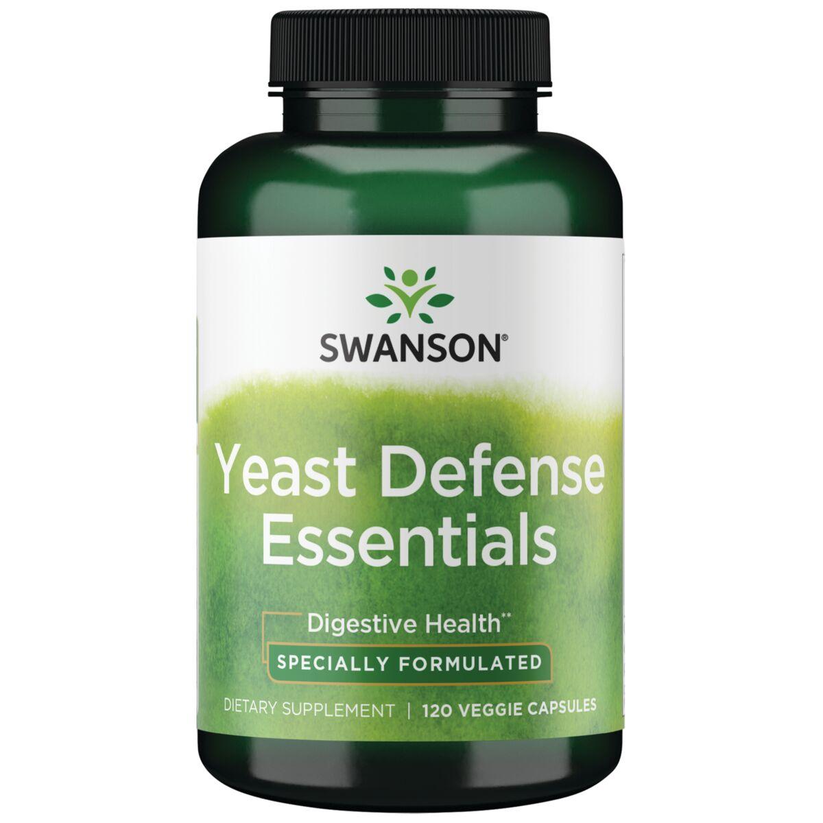 Swanson Condition Specific Formulas Yeast Defense Essentials Supplement Vitamin | 120 Veg Caps | Probiotics