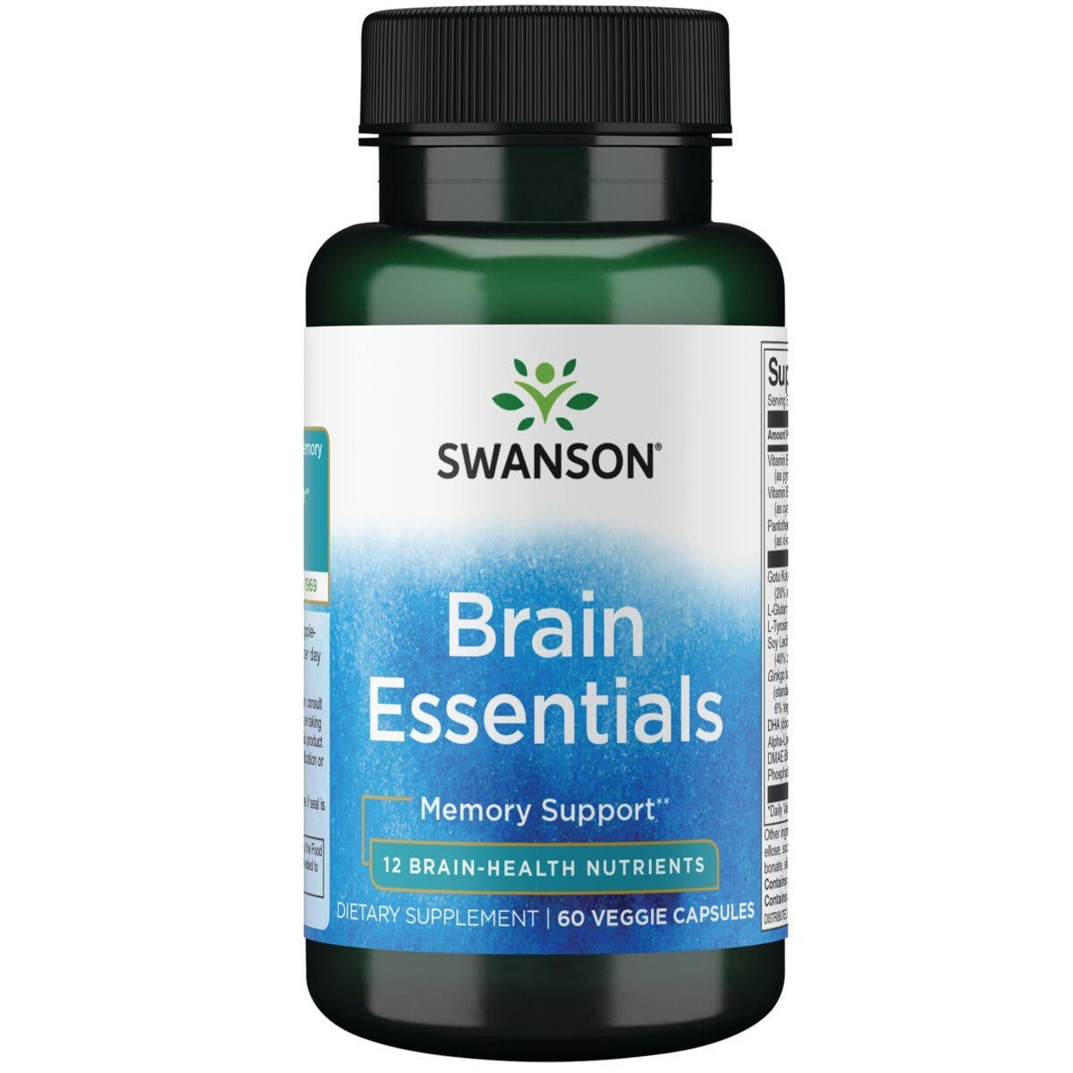 Swanson Condition Specific Formulas Brain Essentials Vitamin | 60 Veg Caps