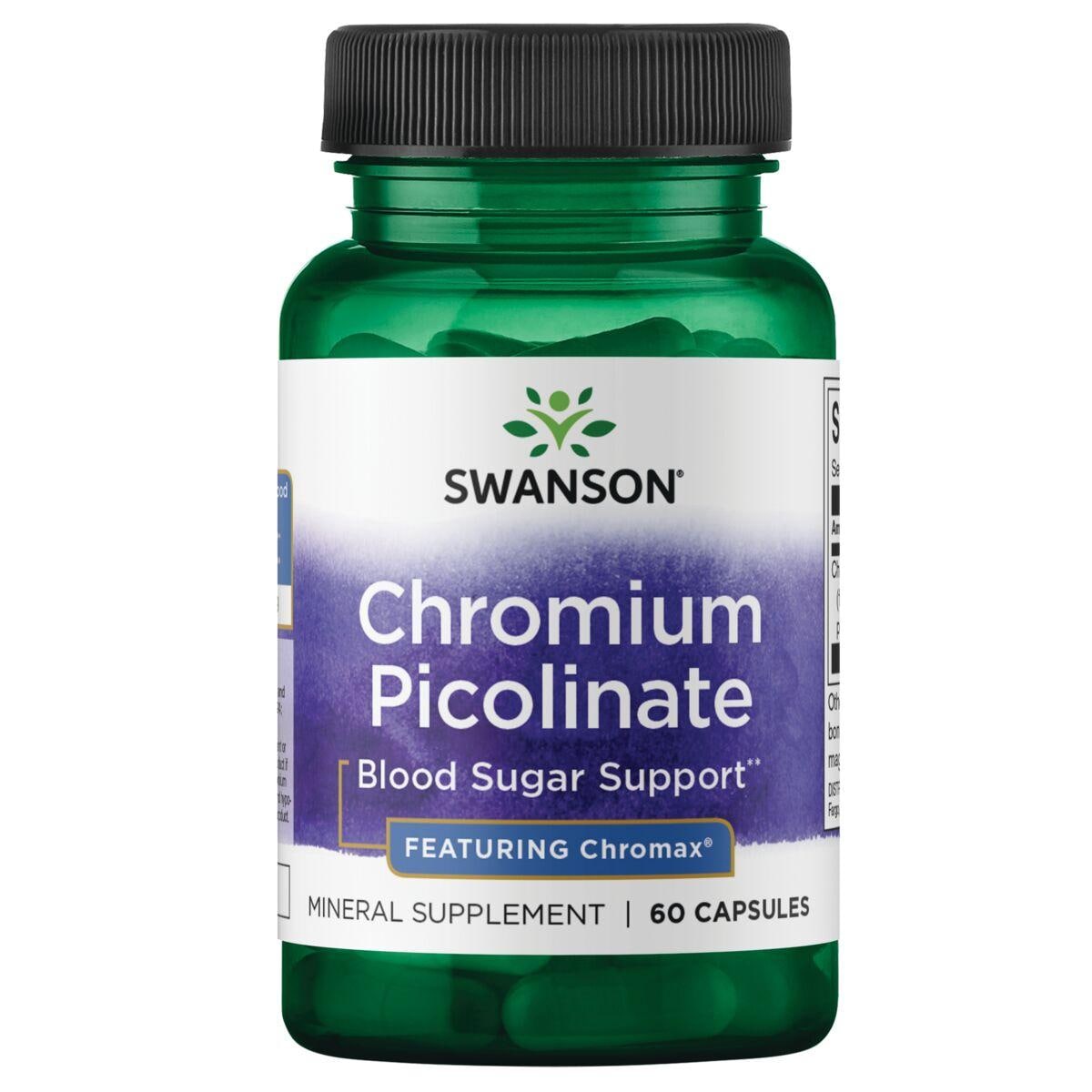 Swanson Best Weight-Control Formulas Chromium Picolinate - Featuring Chromax Vitamin | 200 mcg | 60 Caps