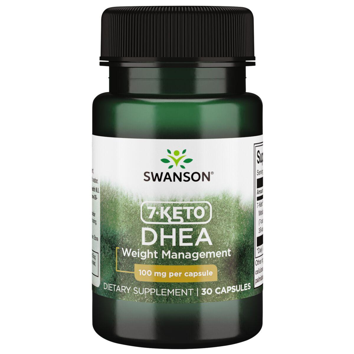 Swanson Best Weight-Control Formulas 7-Keto Dhea Supplement Vitamin 100 mg 30 Caps Weight Control Weight Management