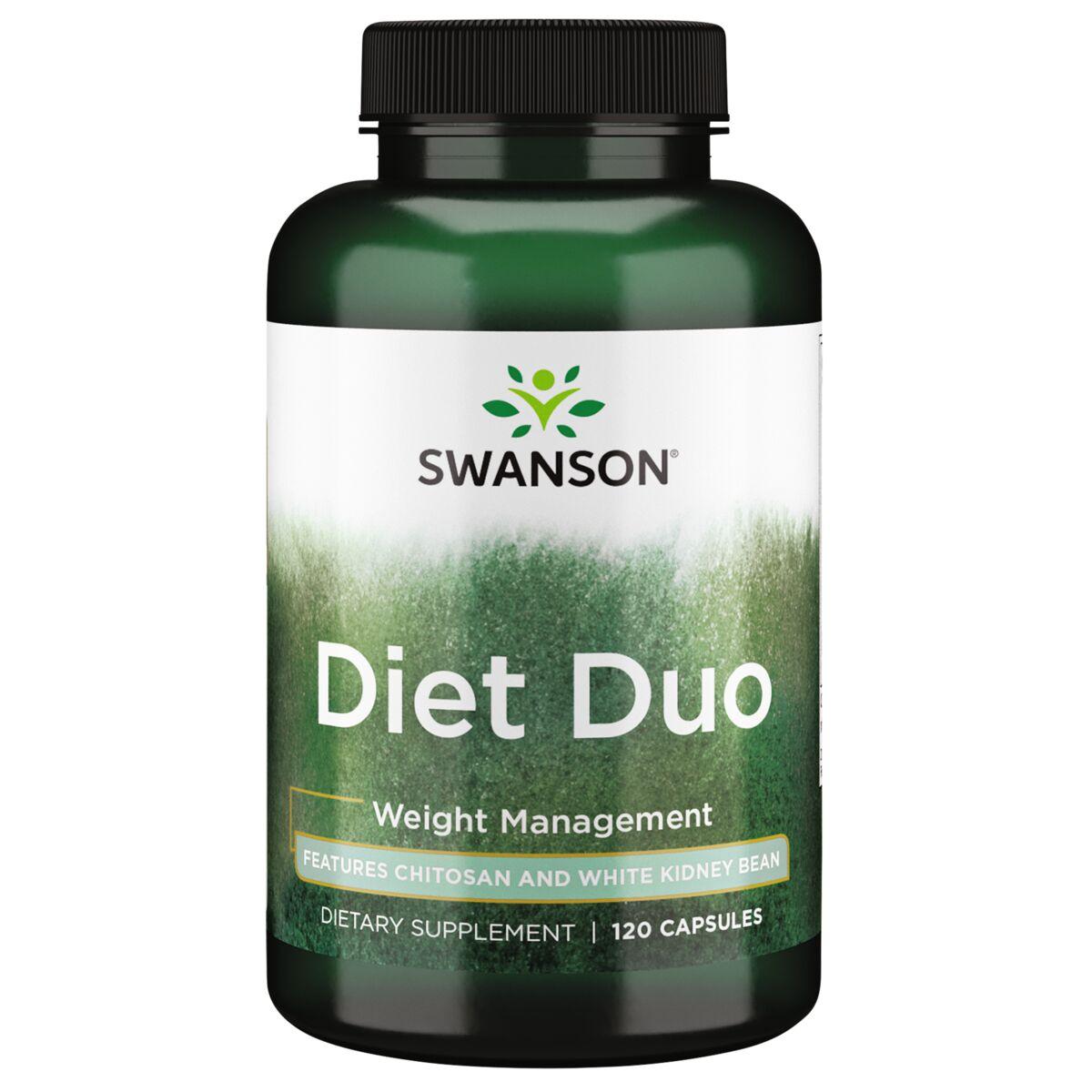 Swanson Best Weight-Control Formulas Diet Duo - Features Chitosan and White Kidney Bean Supplement Vitamin | 120 Caps