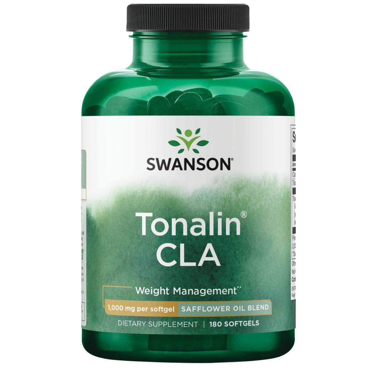 Swanson Best Weight-Control Formulas Tonalin Cla - Safflower Oil Blend Supplement Vitamin | 1 G | 180 Soft Gels