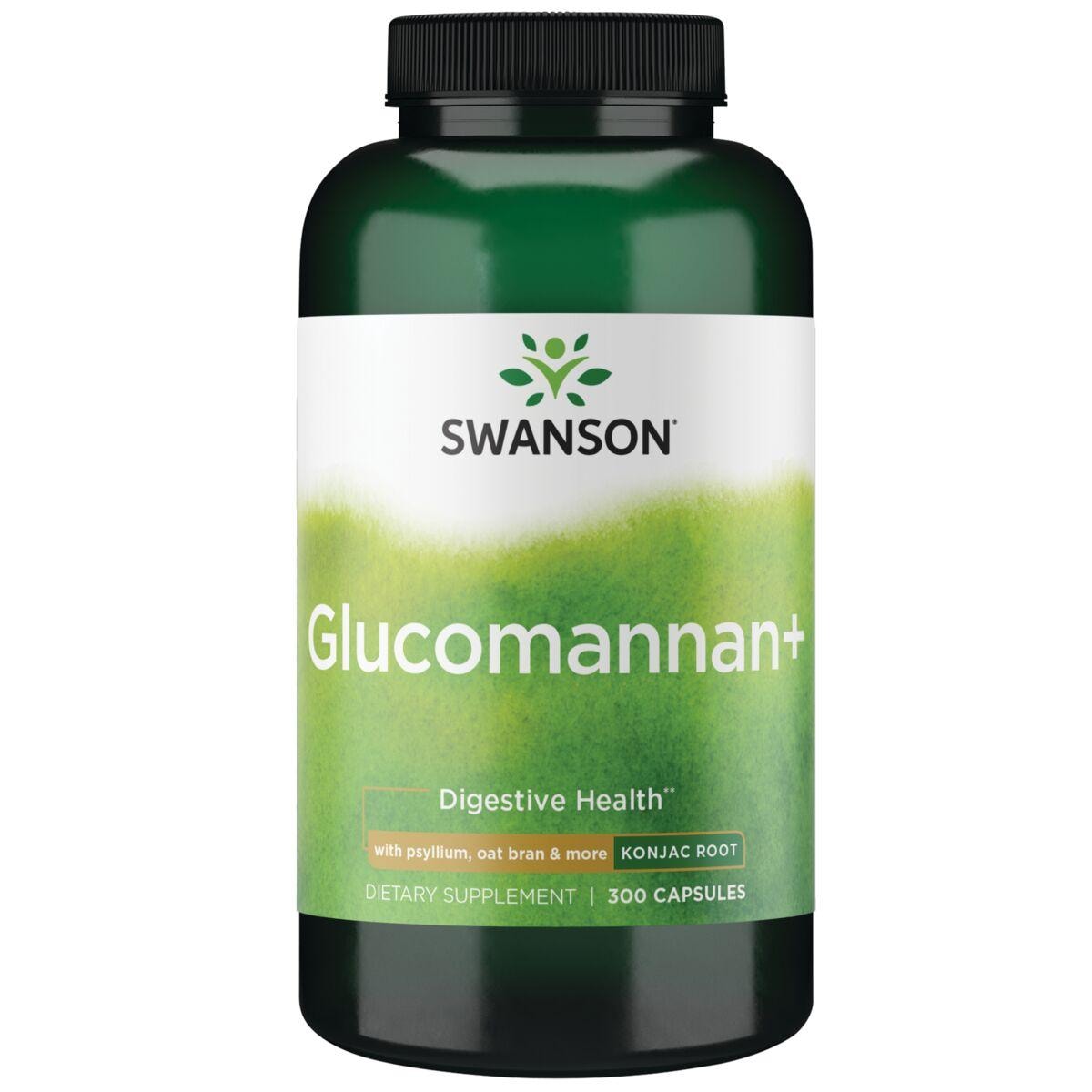 Swanson Best Weight-Control Formulas Glucomannan+ - Konjac Root Supplement Vitamin | 300 Caps