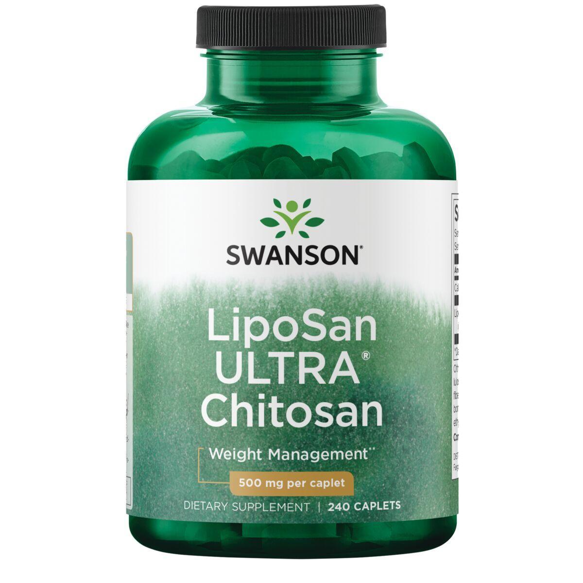 Swanson Vitamins Liposan Ultra Chitosan Vitamin | 500 mg | 240 Cplts | Weight Management
