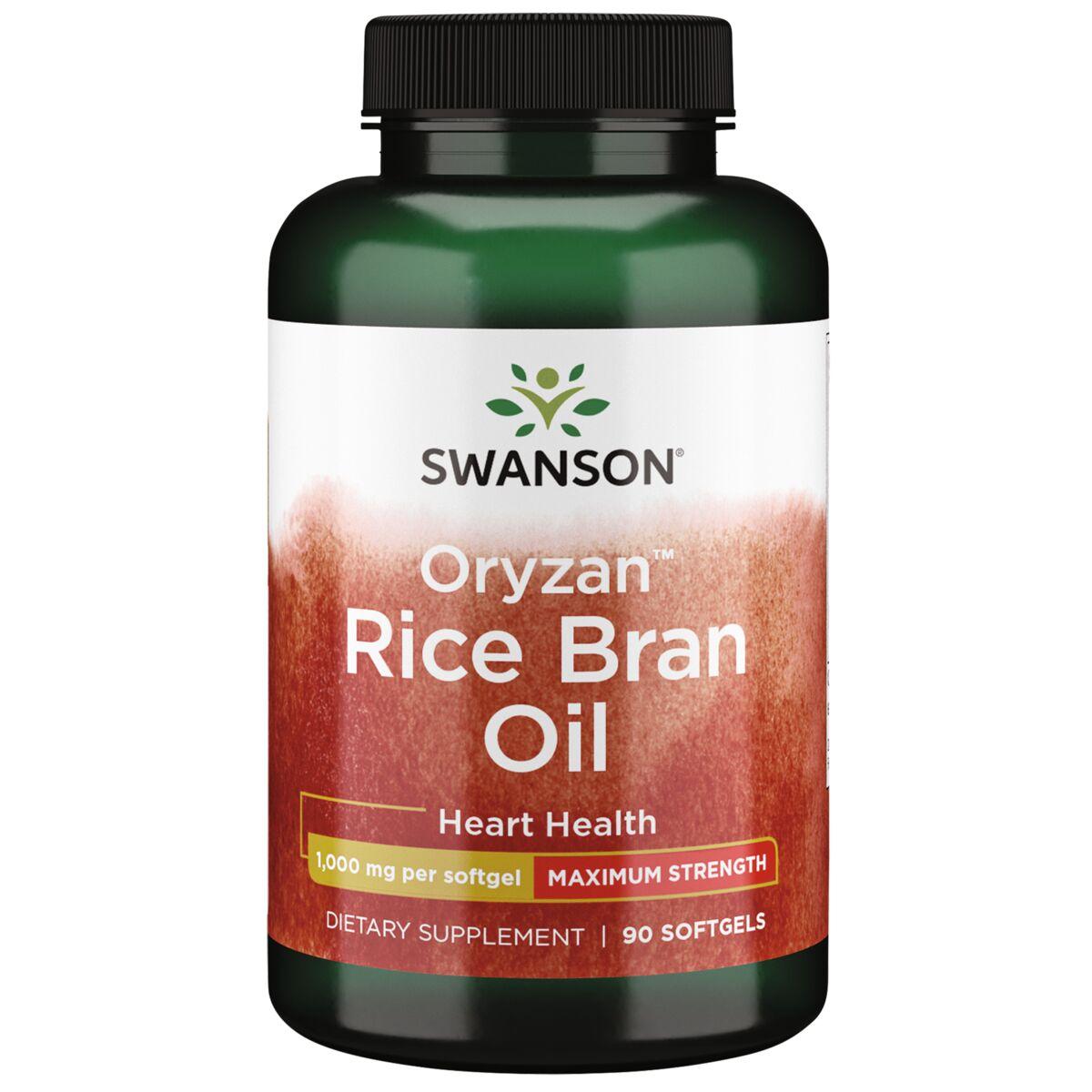 Swanson EFAs Oryzan Rice Bran Oil - Maximum Strength Supplement Vitamin 1000 mg 90 Soft Gels