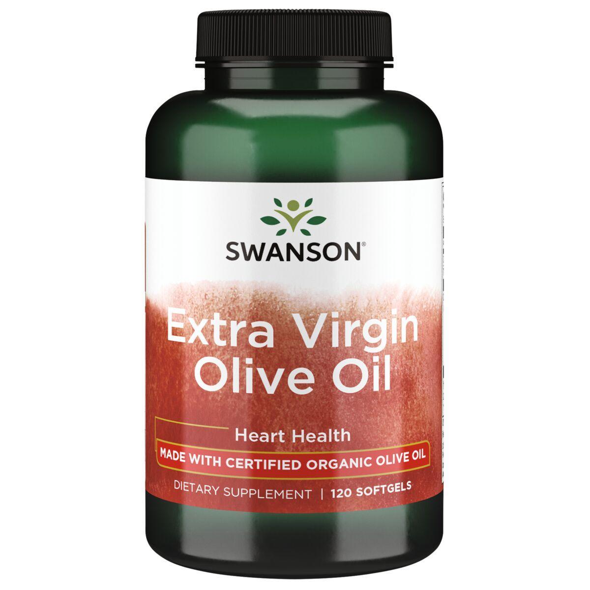 Swanson EFAs Extra Virgin Olive Oil - Made with Certified Organic | 1000 mg | 120 Soft Gels