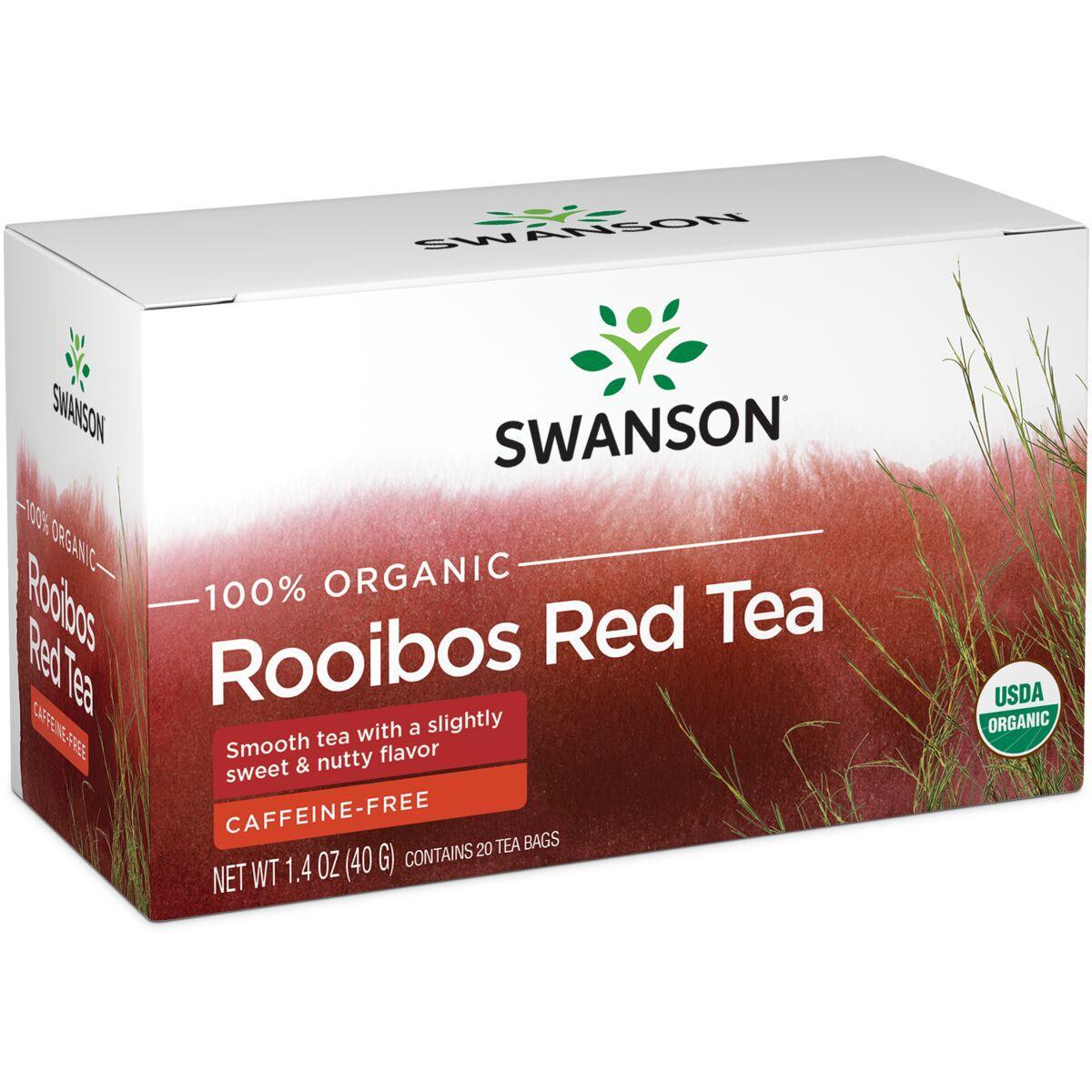 Swanson Organic 100% Rooibos Red Tea | 20 Bags