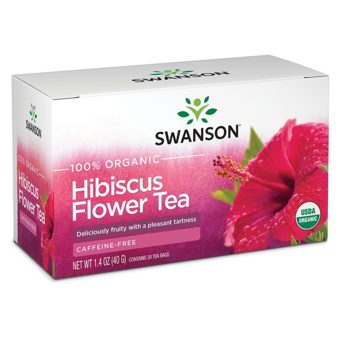 Swanson Organic 100% Hibiscus Flower Tea | 20 Bags