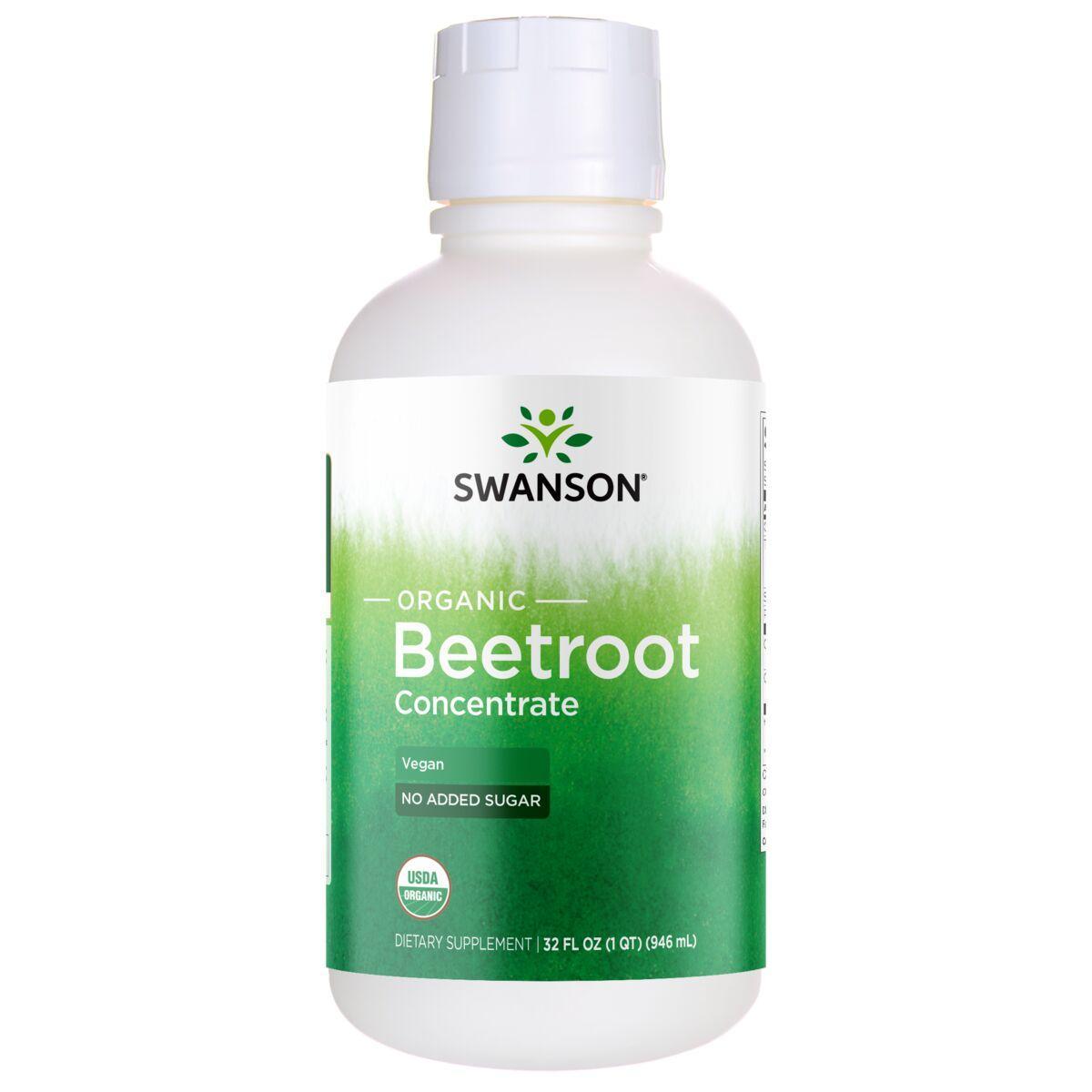 Swanson Organic Beetroot Concentrate - Vegan | 32 fl oz Liquid